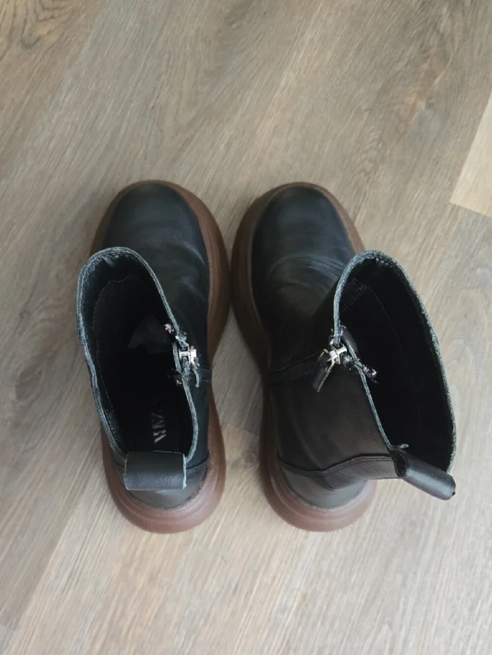 Zara Platform Chelsea Boots